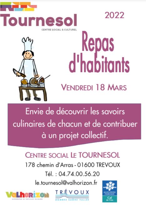 Repas dhabitant 18 mars