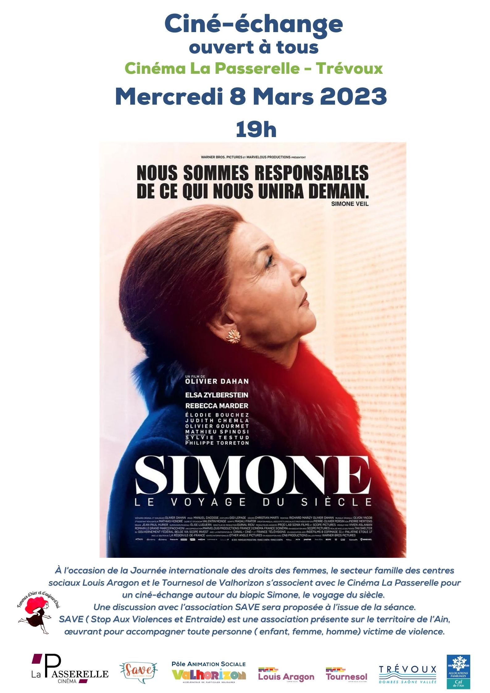 cine echange 8 mars simone veil 